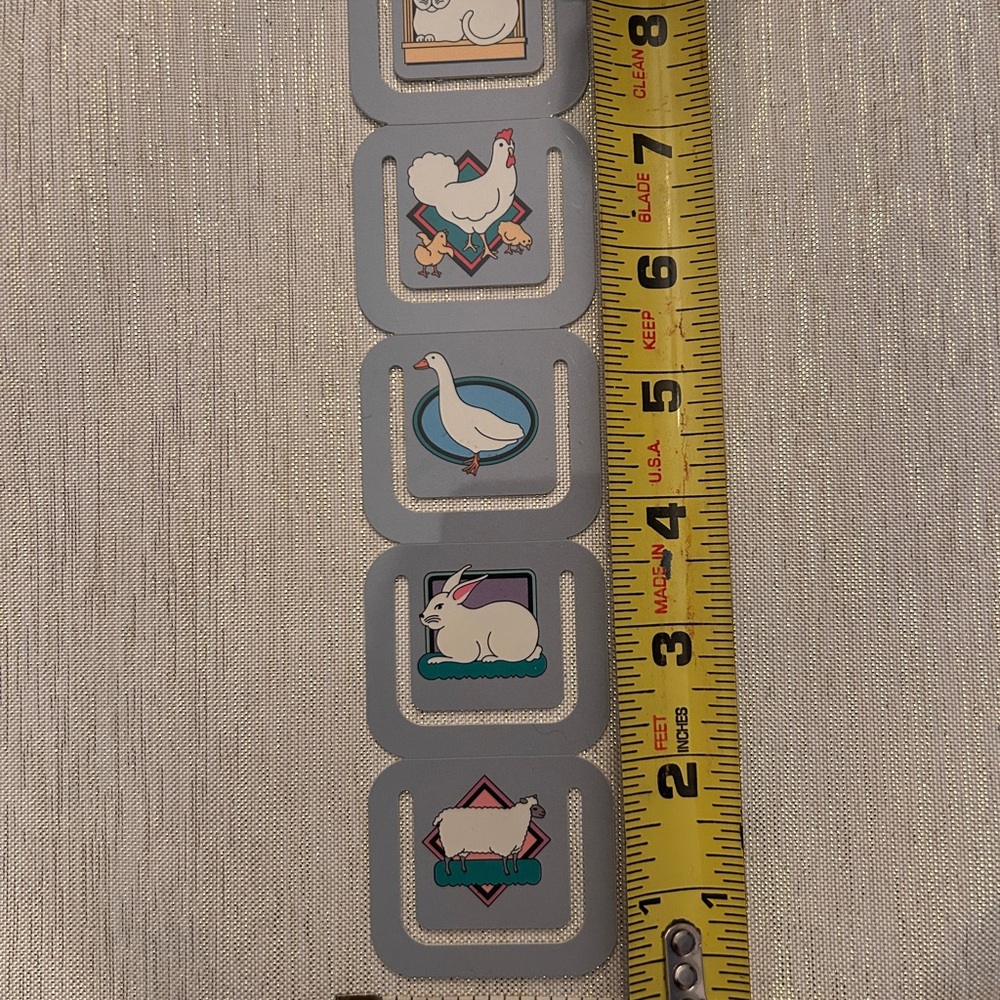 Vintage 90’s, Set of 5 Bookmarks